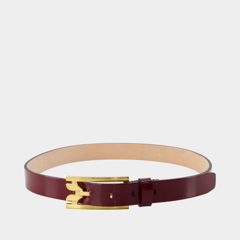 Ceinture Regular Pin Buckle - Victoria Beckham - Cuir - Bordeaux