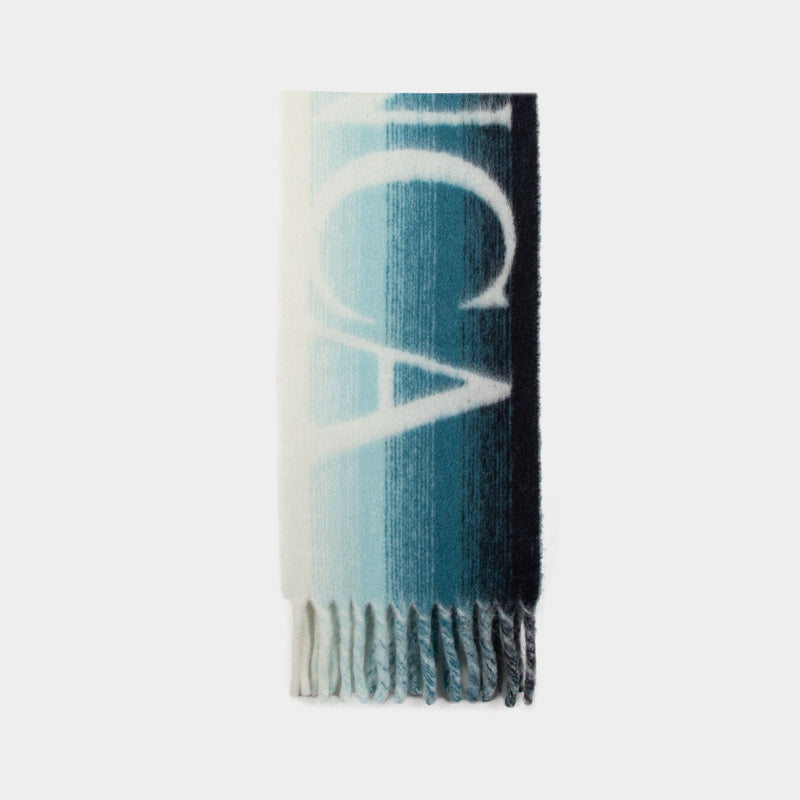 Écharpe Gradient Logo - Casablanca - Alpaca - Bleu