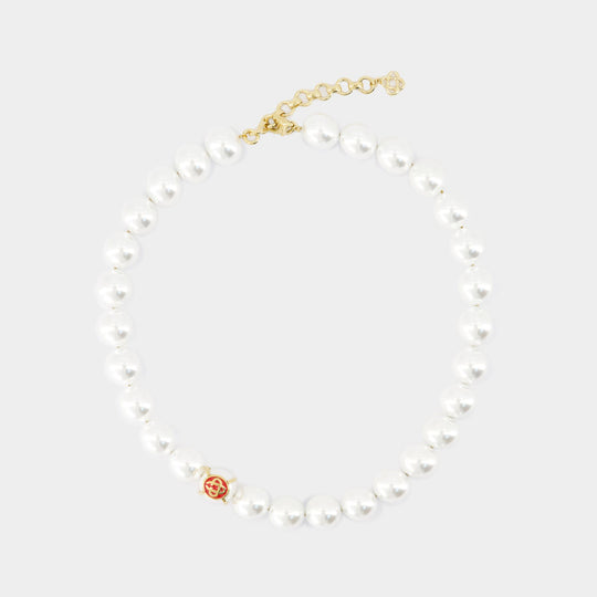 Collier À Perles - Casablanca - Or - Blanc