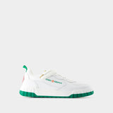 Sneakers Court - Casablanca - Cuir - Blanc/Vert