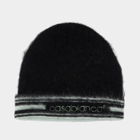 Bonnet Mohair - Casablanca - Laine - Noir