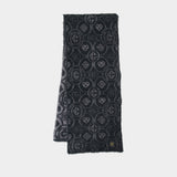 Écharpe Fluffy Monogramme - Casablanca - Nylon - Gris