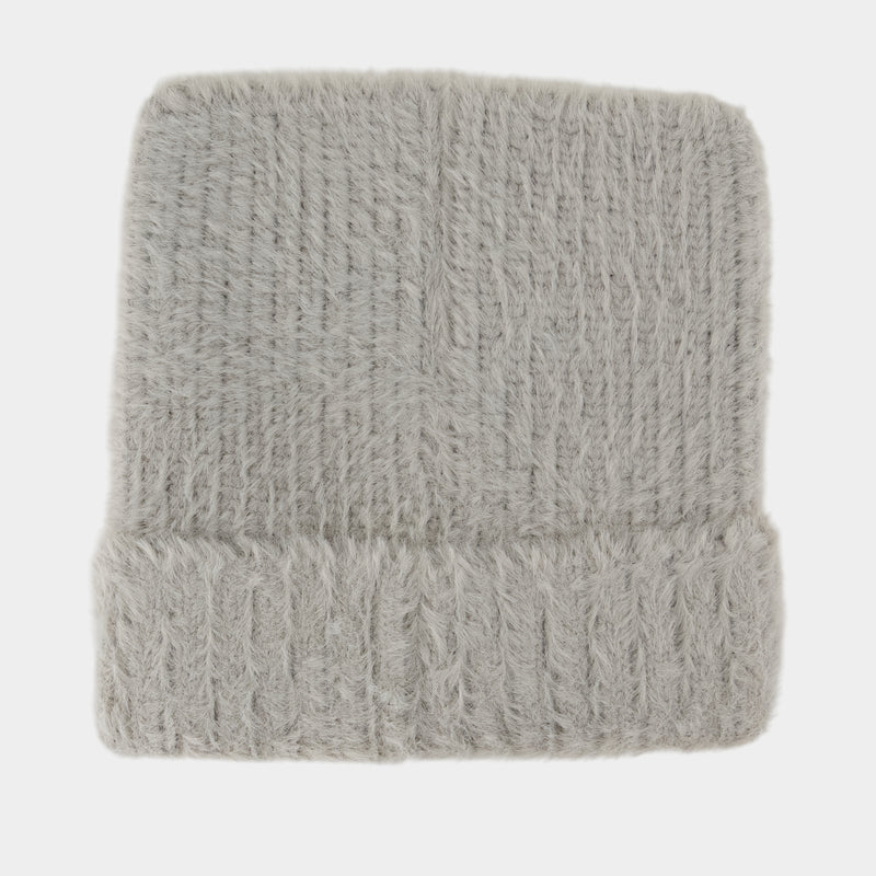 Bonnet Fluffy Square - Casablanca - Nylon - Gris