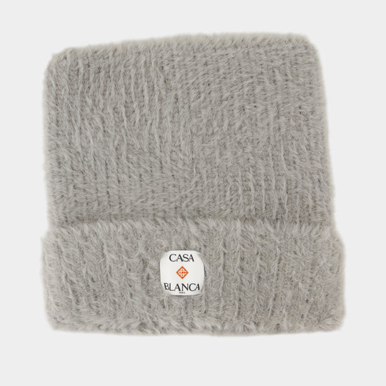 Bonnet Fluffy Square - Casablanca - Nylon - Gris