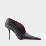 Escarpins Sloan Sculptural 100 - Victoria Beckham - Cuir - Noir