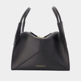 Sac À Main Victoria Plié Mini - Victoria Beckham - Cuir - Noir