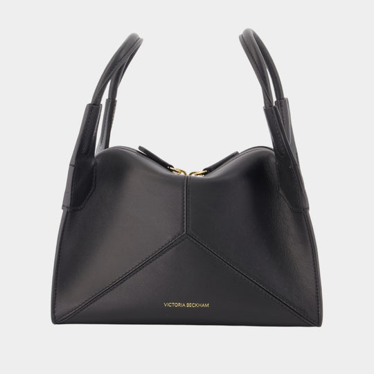 Sac À Main Victoria Plié Mini - Victoria Beckham - Cuir - Noir