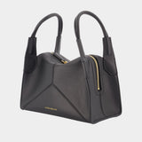 Sac À Main Victoria Plié Mini - Victoria Beckham - Cuir - Noir
