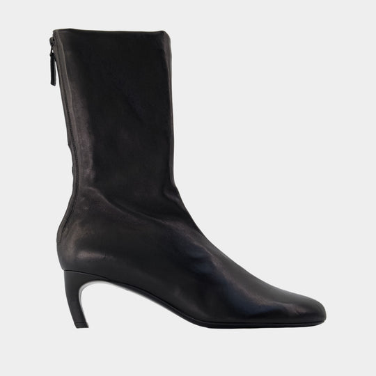 Bottes Harlow Mid 55 - Victoria Beckham - Cuir - Noir