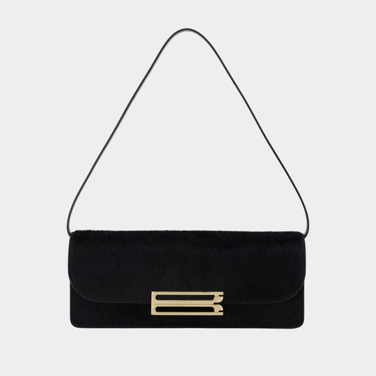 Pochette Dorian East West - Victoria Beckham - Cuir - Noir