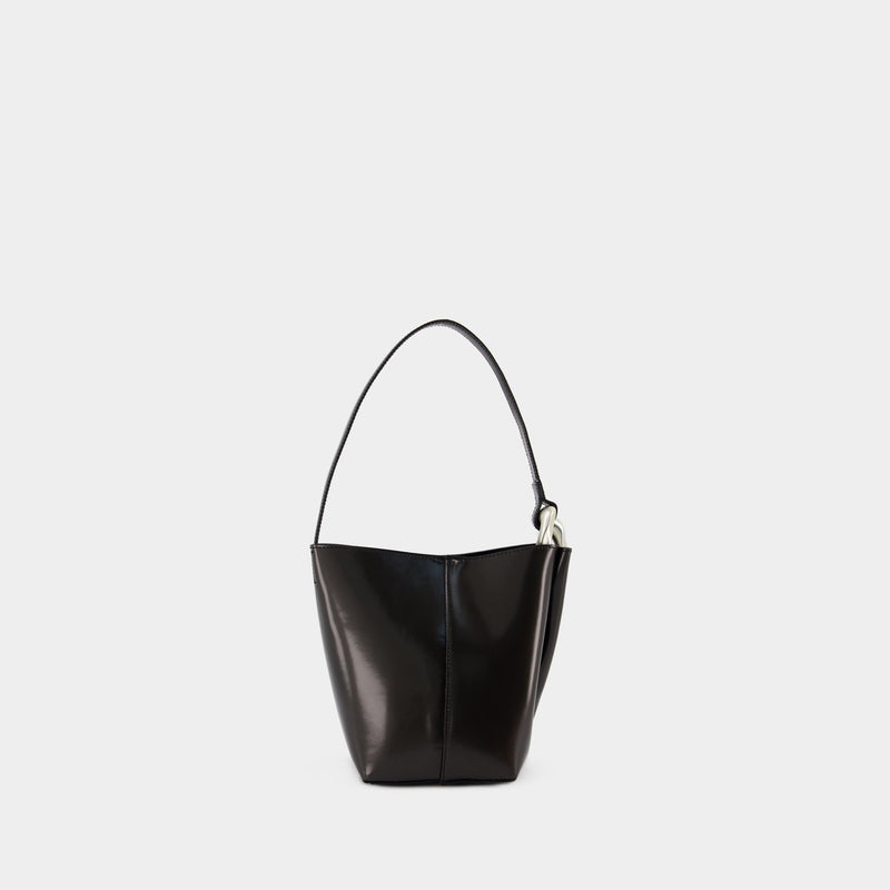 Sac Porté Épaule The Jwa Corner Small Bucket - J.W. Anderson - Cuir - Noir