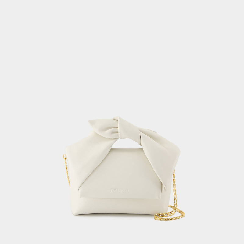 Sac À Bandoulière Bow Small Twister - J.W. Anderson - Cuir - Blanc