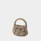 Sac À Bandoulière Small Cable Knit - J.W. Anderson - Cuir - Gris