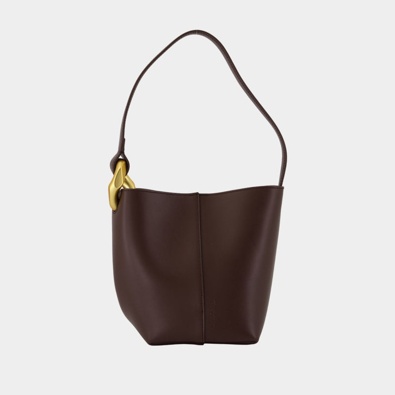 Sac Porté Épaule The Jwa Corner Small - J.W. Anderson - Cuir - Marron