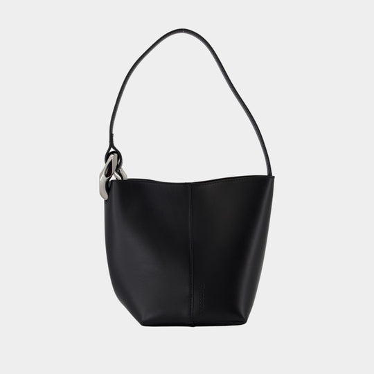 Sac Porté Épaule The Jwa Corner Small - J.W. Anderson - Cuir - Noir