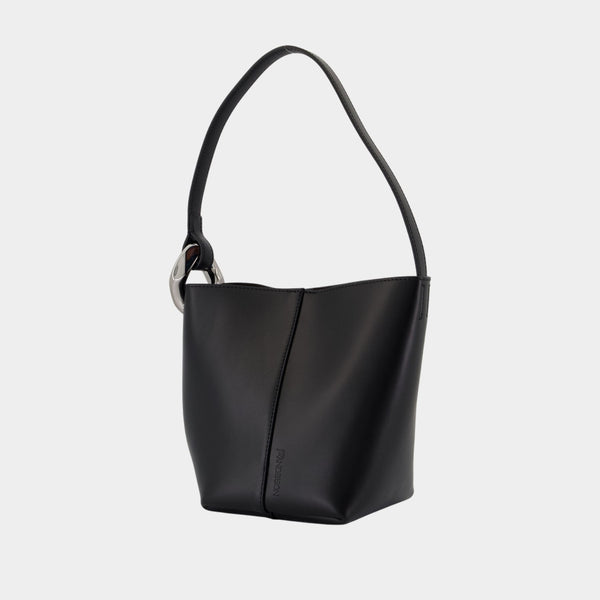 Sac Porté Épaule The Jwa Corner Small - J.W. Anderson - Cuir - Noir