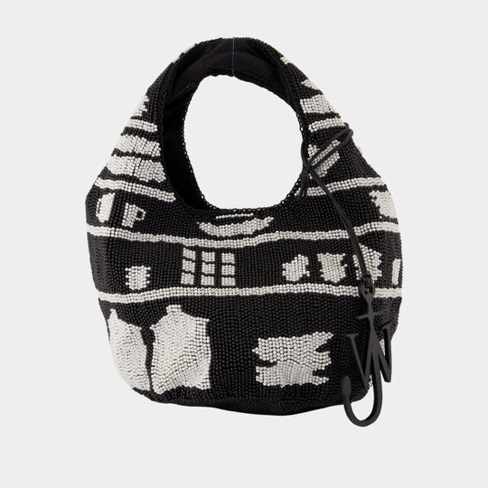 Sac Porté Épaule Mini Beaded - J.W. Anderson - Synthétique - Noir