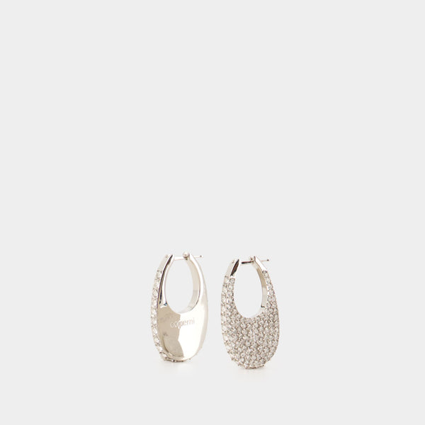 Boucles D'oreilles Medium Swipe - Coperni - Métal - Argenté