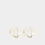 Boucles D'oreilles Logo - Coperni - Métal - Argenté