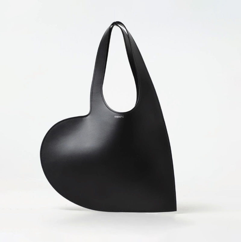 Tote Bag Mini Cœur - Coperni - Cuir - Noir