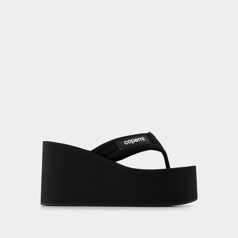 Sandales Wedge - Coperni - Cuir - Noir