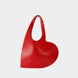 Cabas Mini Heart - Coperni - Cuir - Rouge