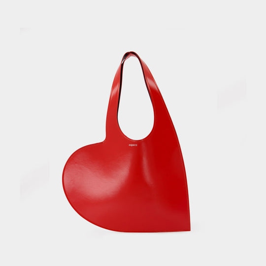 Cabas Mini Heart - Coperni - Cuir - Rouge