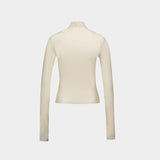 T-Shirt High Neck - Coperni - Nylon - Beige