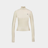 T-Shirt High Neck - Coperni - Nylon - Beige