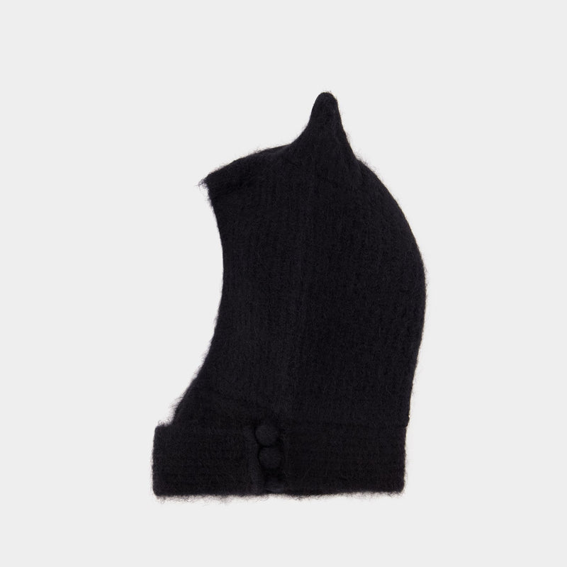 Chapeau Knitted Horn Beanie - Coperni - Laine - Noir