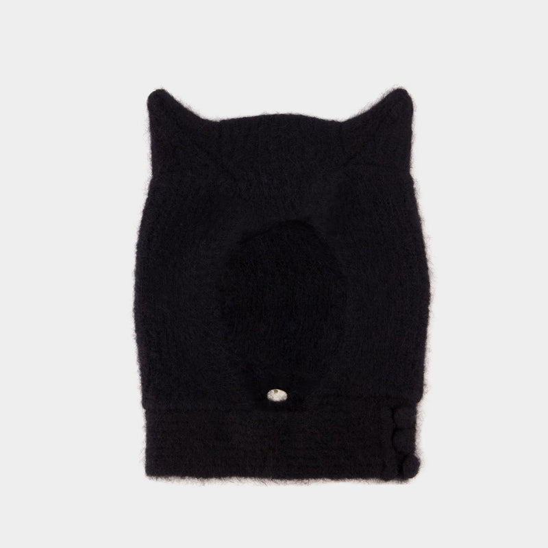 Chapeau Knitted Horn Beanie - Coperni - Laine - Noir