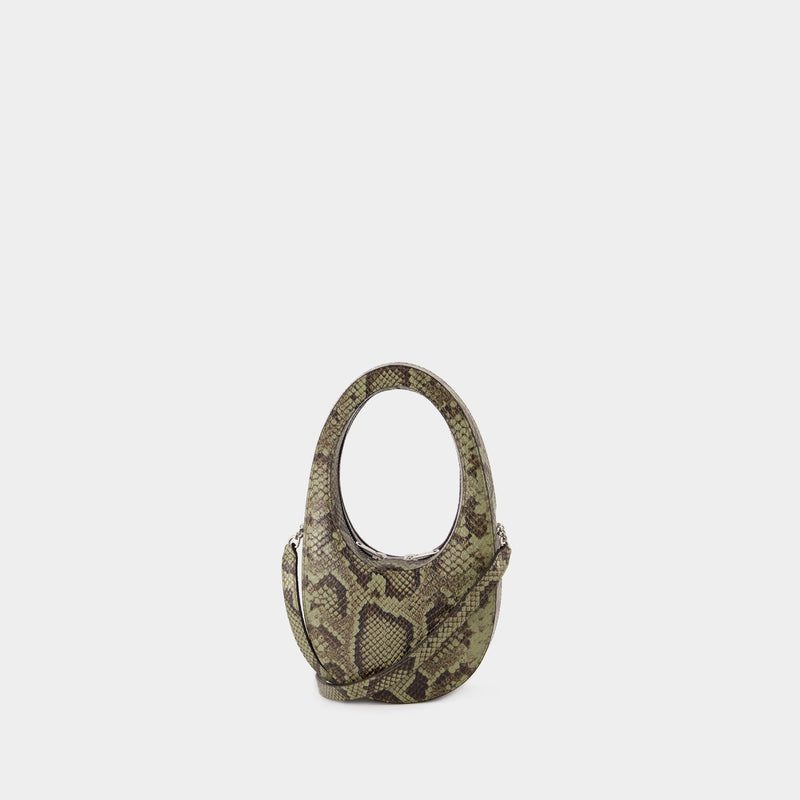 Python Printed Crossbody Mini Swipe Bag - Coperni - Cuir - Vert