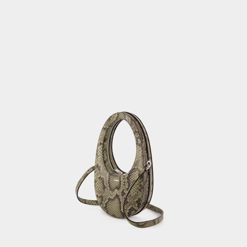 Python Printed Crossbody Mini Swipe Bag - Coperni - Cuir - Vert