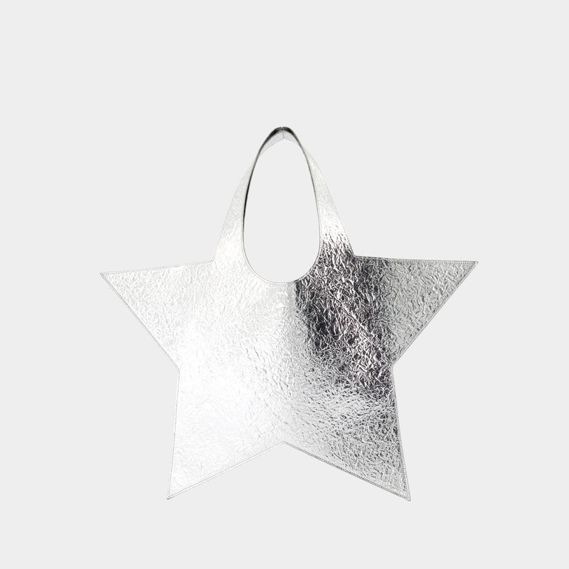 Cabas Foil Star Tote Bag - Coperni - Cuir - Argenté