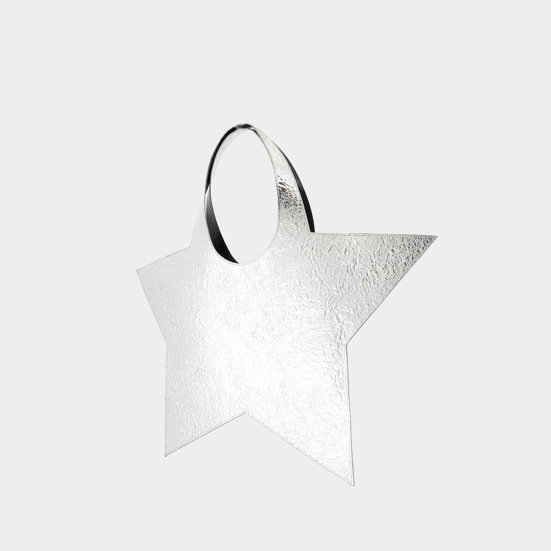 Cabas Foil Star Tote Bag - Coperni - Cuir - Argenté