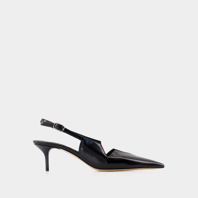 Escarpins Gloss Star Cut Out Low Stiletto - Coperni - Cuir - Noir