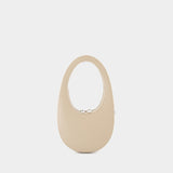 Sac À Main Mini Swipe - Coperni - Cuir - Beige