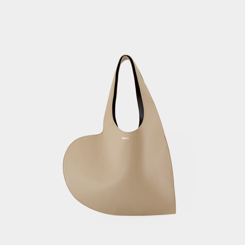 Cabas Heart - Coperni - Cuir - Beige