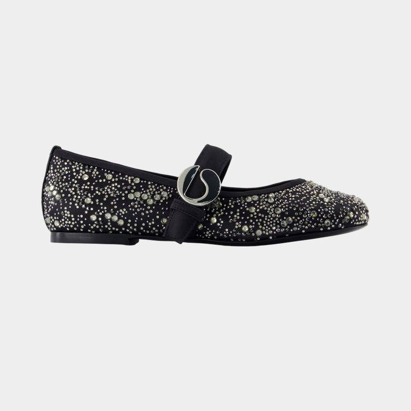 Ballerines - Coperni - Synthétique - Noir/Argenté