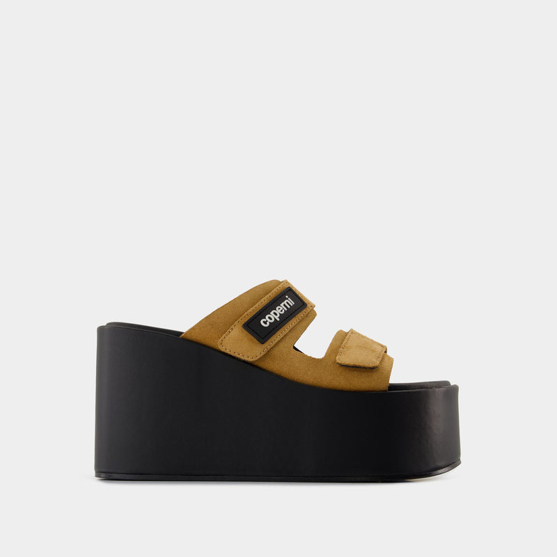 Sandales Patch - Coperni - Cuir - Noir/Marron