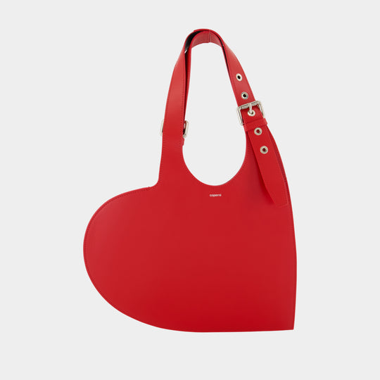 Sac Porté Épaule Belt Heart - Coperni - Cuir - Rouge