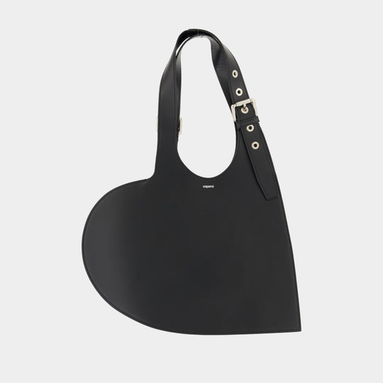 Sac Porté Épaule Belt Heart - Coperni - Cuir - Noir