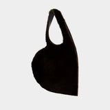 Sac Porté Épaule Faux Fur Heart - Coperni - Synthétique - Marron