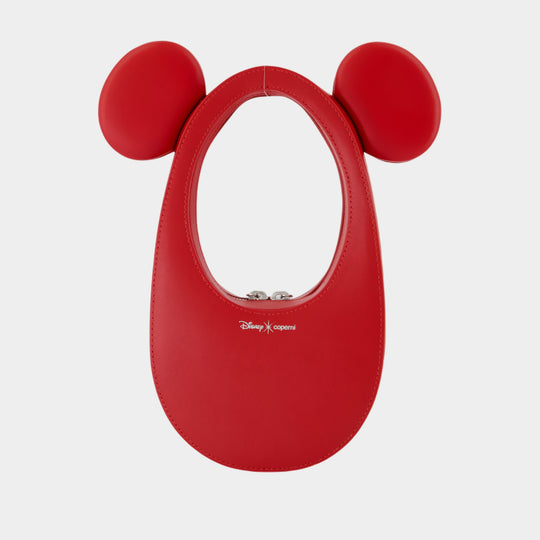 Sac À Main Mickey Swipe - Coperni x Disney - Cuir - Rouge