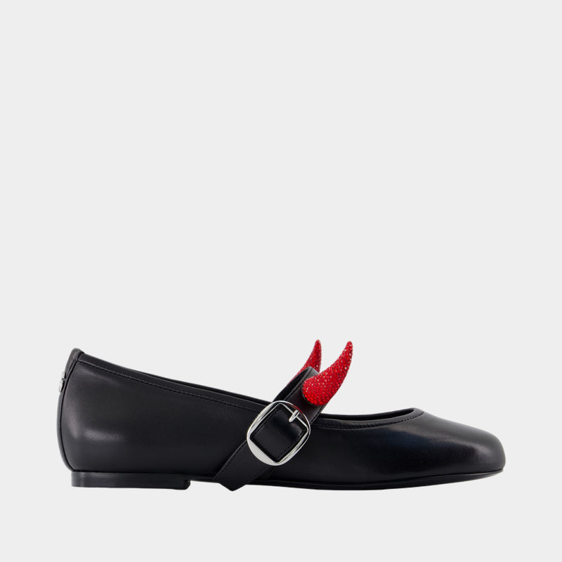 Ballerines Belt - Coperni x Disney - Cuir - Noir
