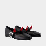 Ballerines Belt - Coperni x Disney - Cuir - Noir