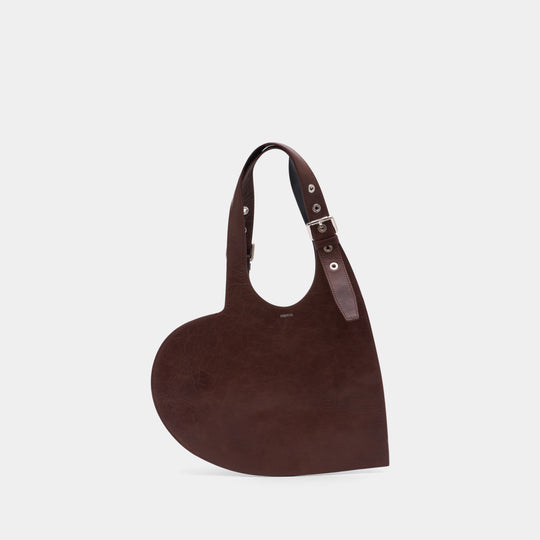 Sac Belt Heart Tote - Coperni - Cuir - Marron