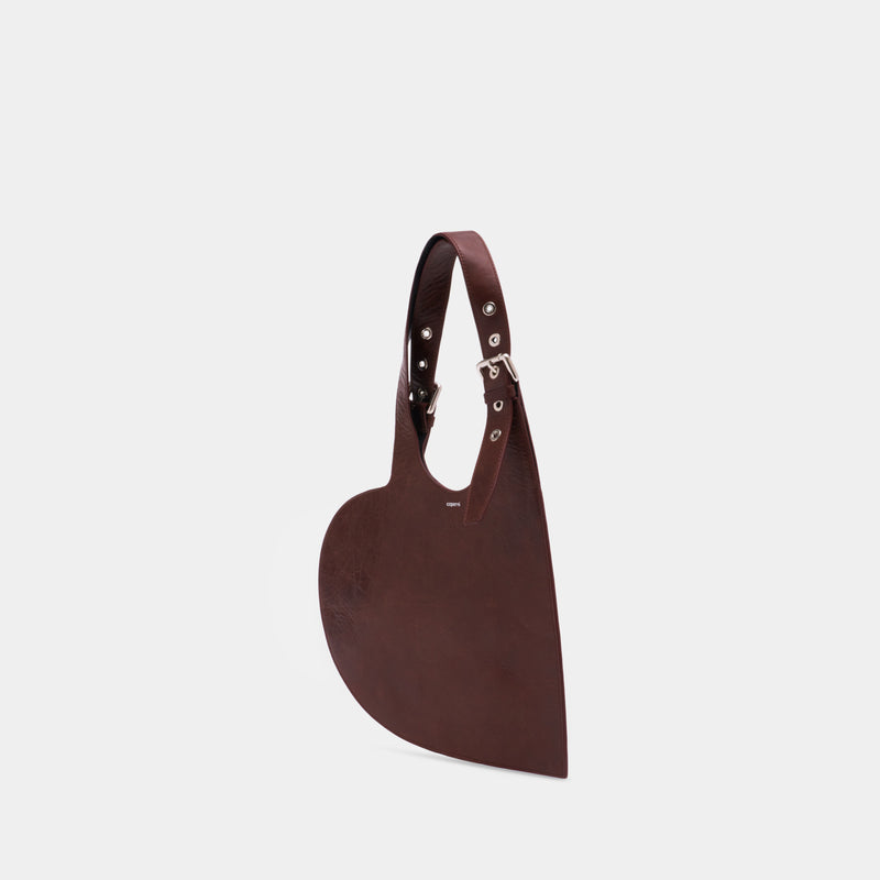 Sac Belt Heart Tote - Coperni - Cuir - Marron