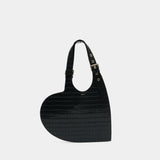 Sac Porté Épaule Croco Belt Heart Tote - Coperni - Cuir - Noir