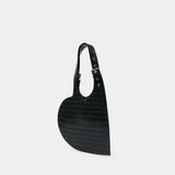 Sac Porté Épaule Croco Belt Heart Tote - Coperni - Cuir - Noir